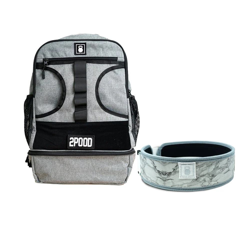 3" White Marble Belt & Backpack 3.0 Bundle - Image 3