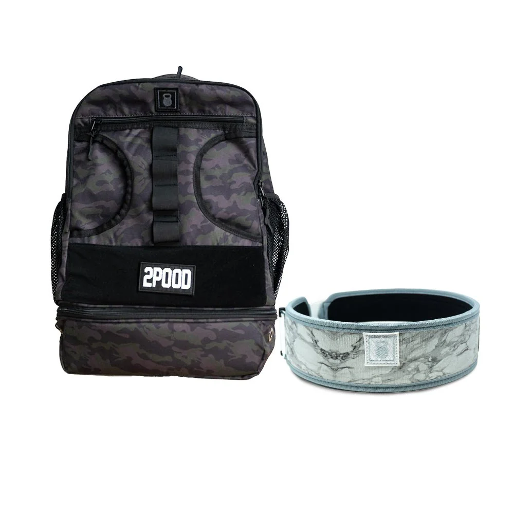 3" White Marble Belt & Backpack 3.0 Bundle - Image 4