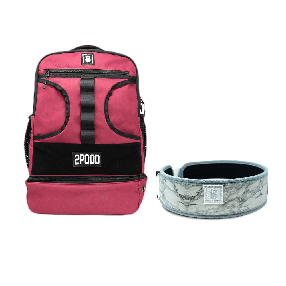 3" White Marble Belt & Backpack 3.0 Bundle - Image 6