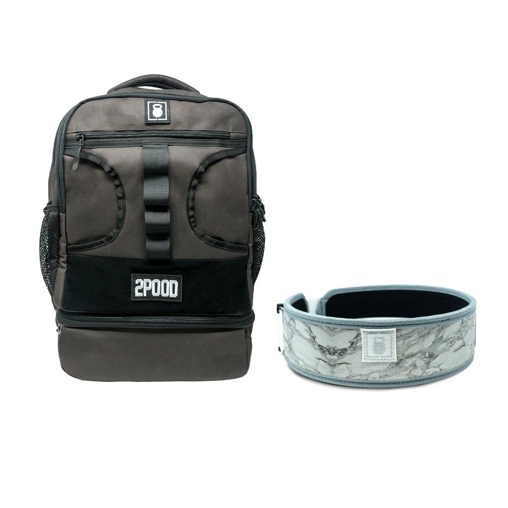 3" White Marble Belt & Backpack 3.0 Bundle - Image 7