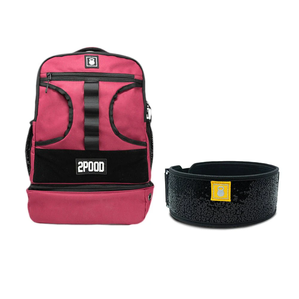 4" Black Magic (sparkle) Belt & Backpack 3.0 Bundle - Image 6