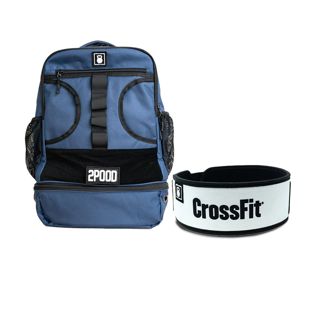 4" CrossFit White Belt & Backpack 3.0 Bundle - Image 2
