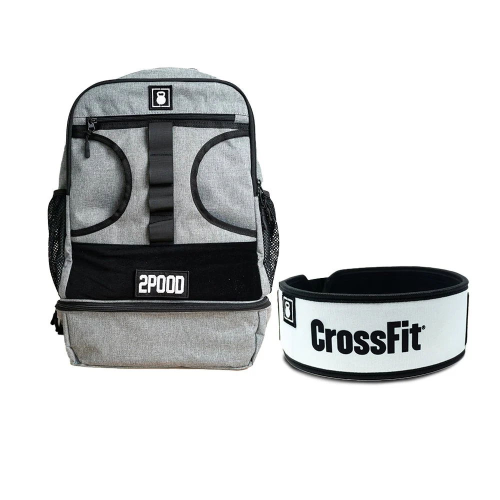 4" CrossFit White Belt & Backpack 3.0 Bundle - Image 3