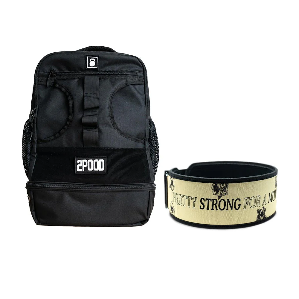4" Pretty Strong for a Mom Belt & Backpack 3.0 Bundle