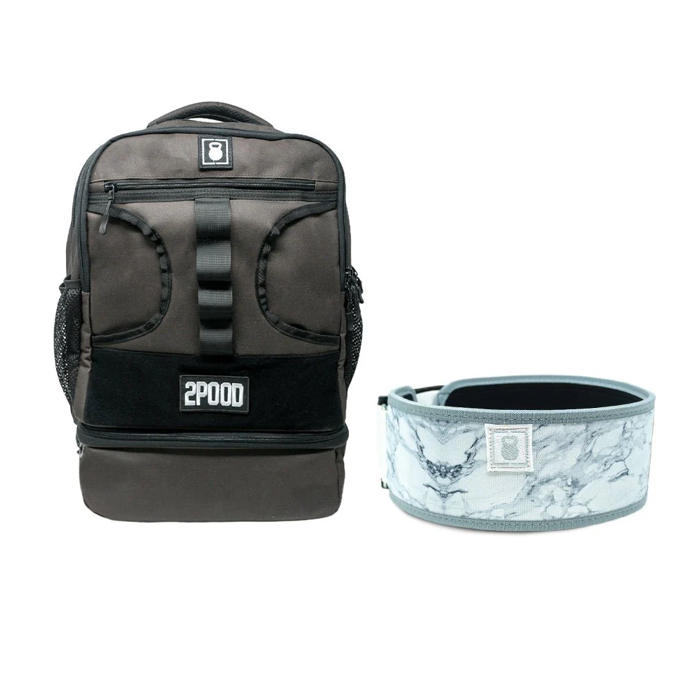 4" White Marble Belt & Backpack 3.0 Bundle - Image 3