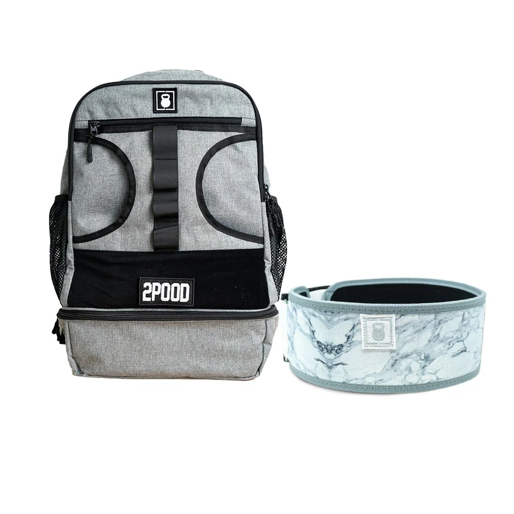 4" White Marble Belt & Backpack 3.0 Bundle - Image 4