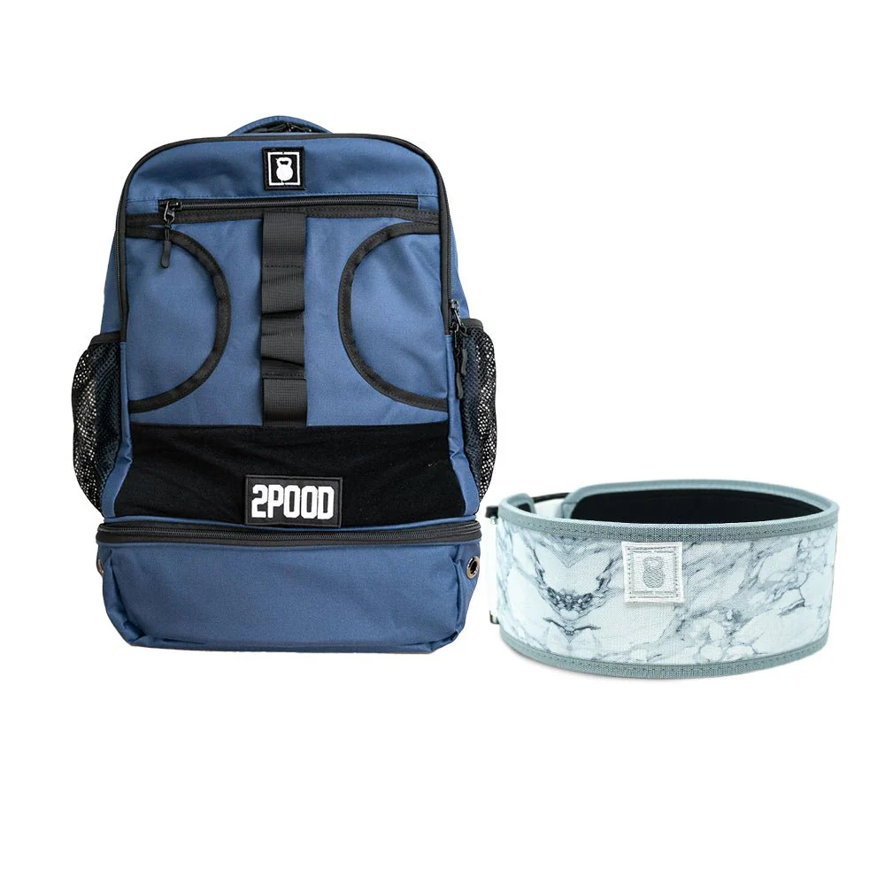 4" White Marble Belt & Backpack 3.0 Bundle - Image 5