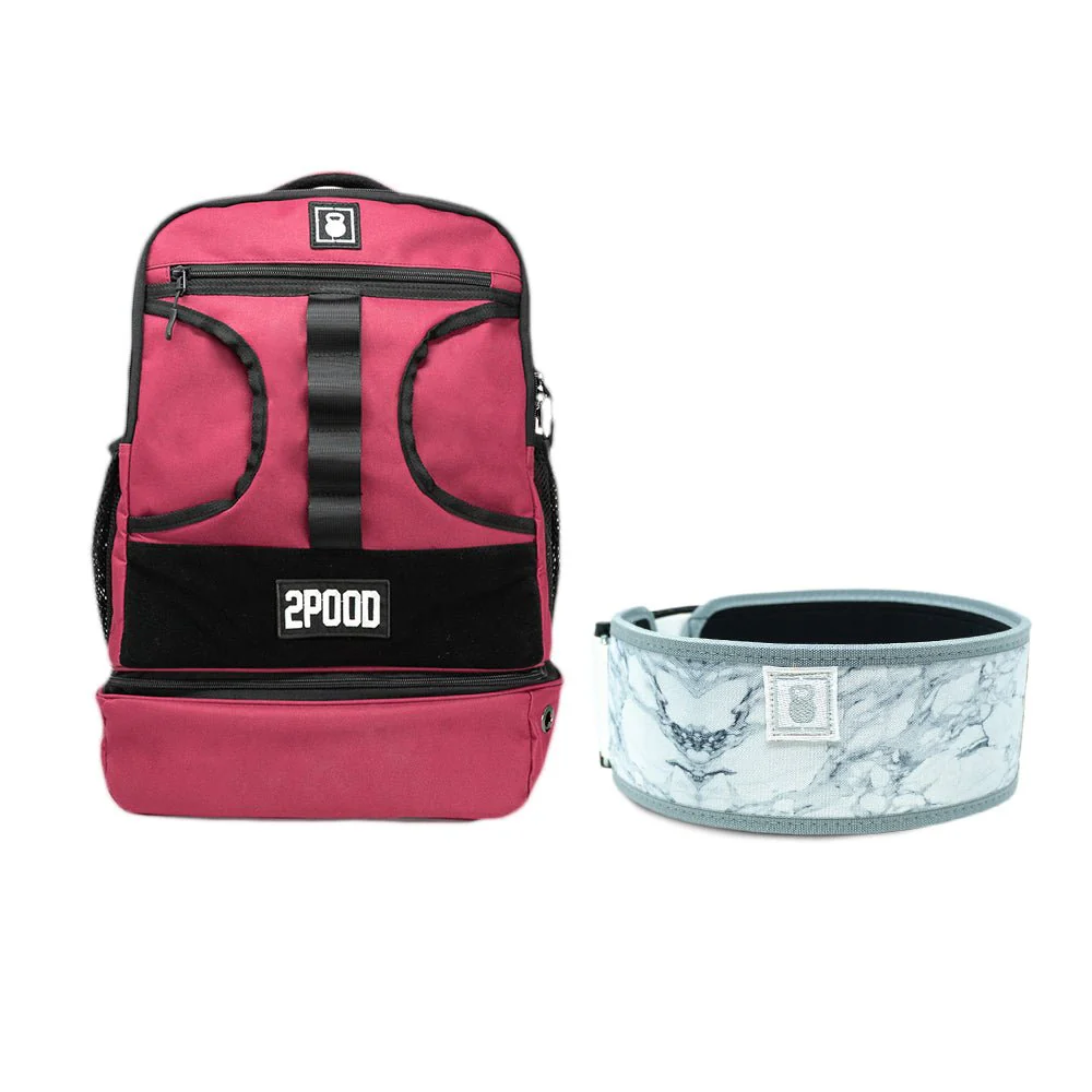 4" White Marble Belt & Backpack 3.0 Bundle - Image 7