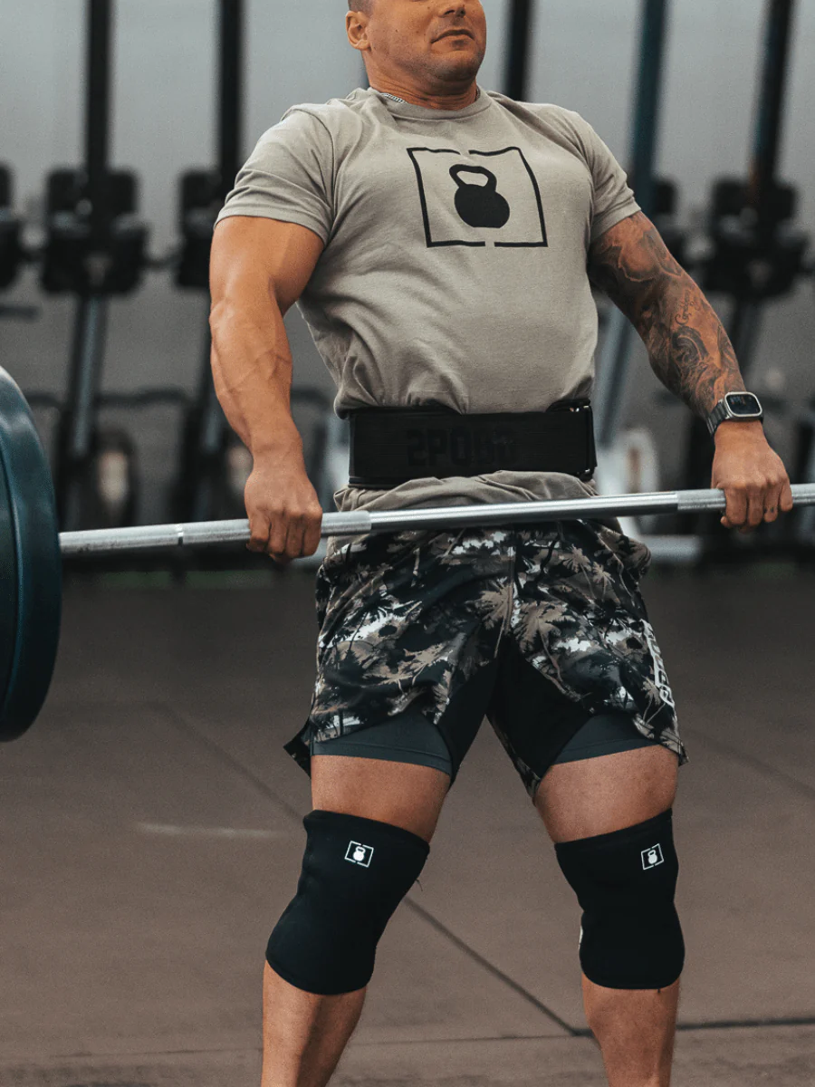 Grey Kettlebell Patch T-Shirt - Image 4