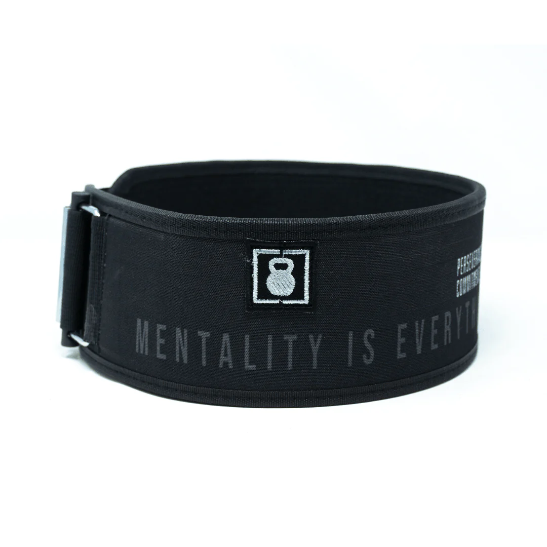 Mentality Is Everything by Craig Richey 4" Weightlifting Belt - Image 2