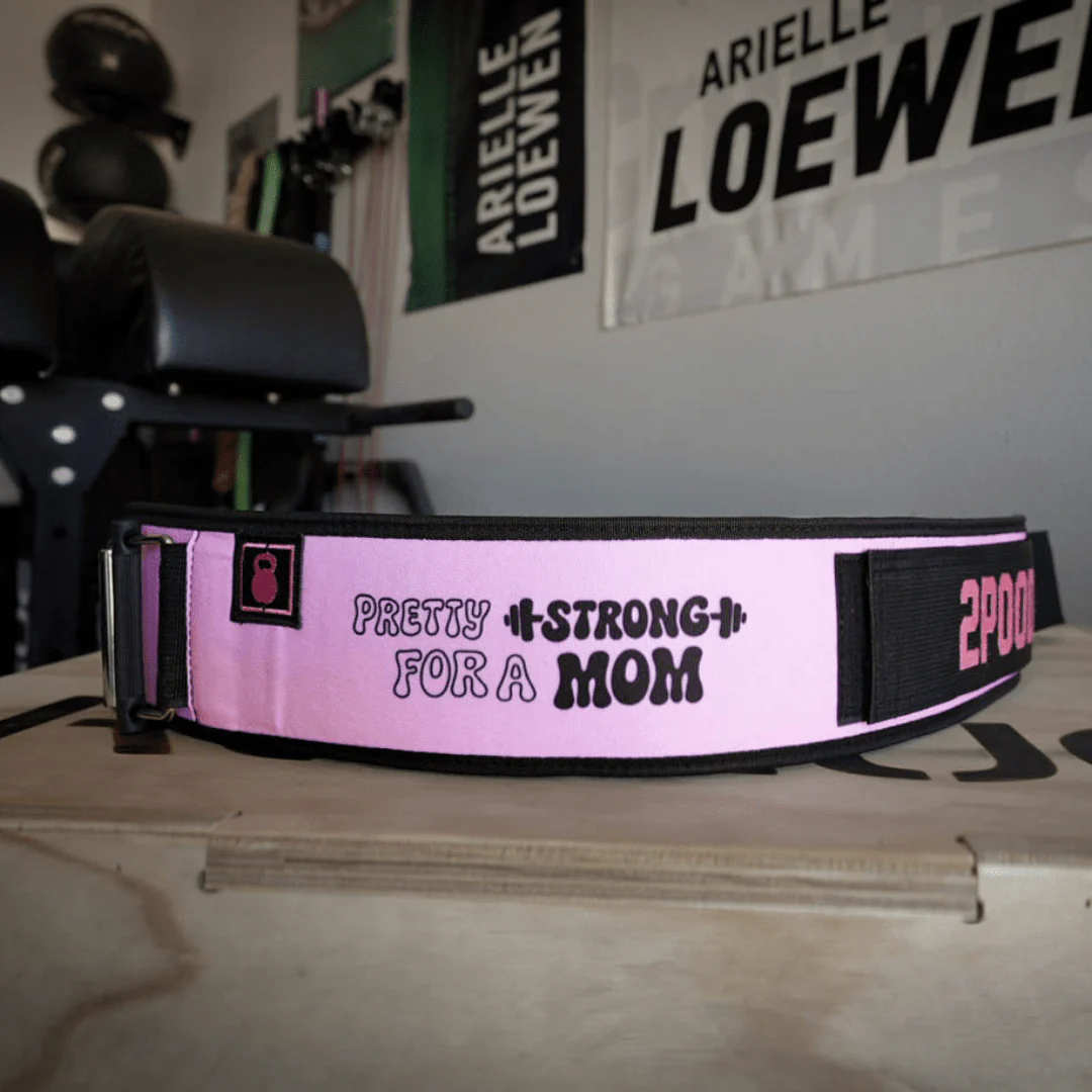 Pretty Strong for a Mom by Arielle Loewen 4" Weightlifting Belt - Image 11