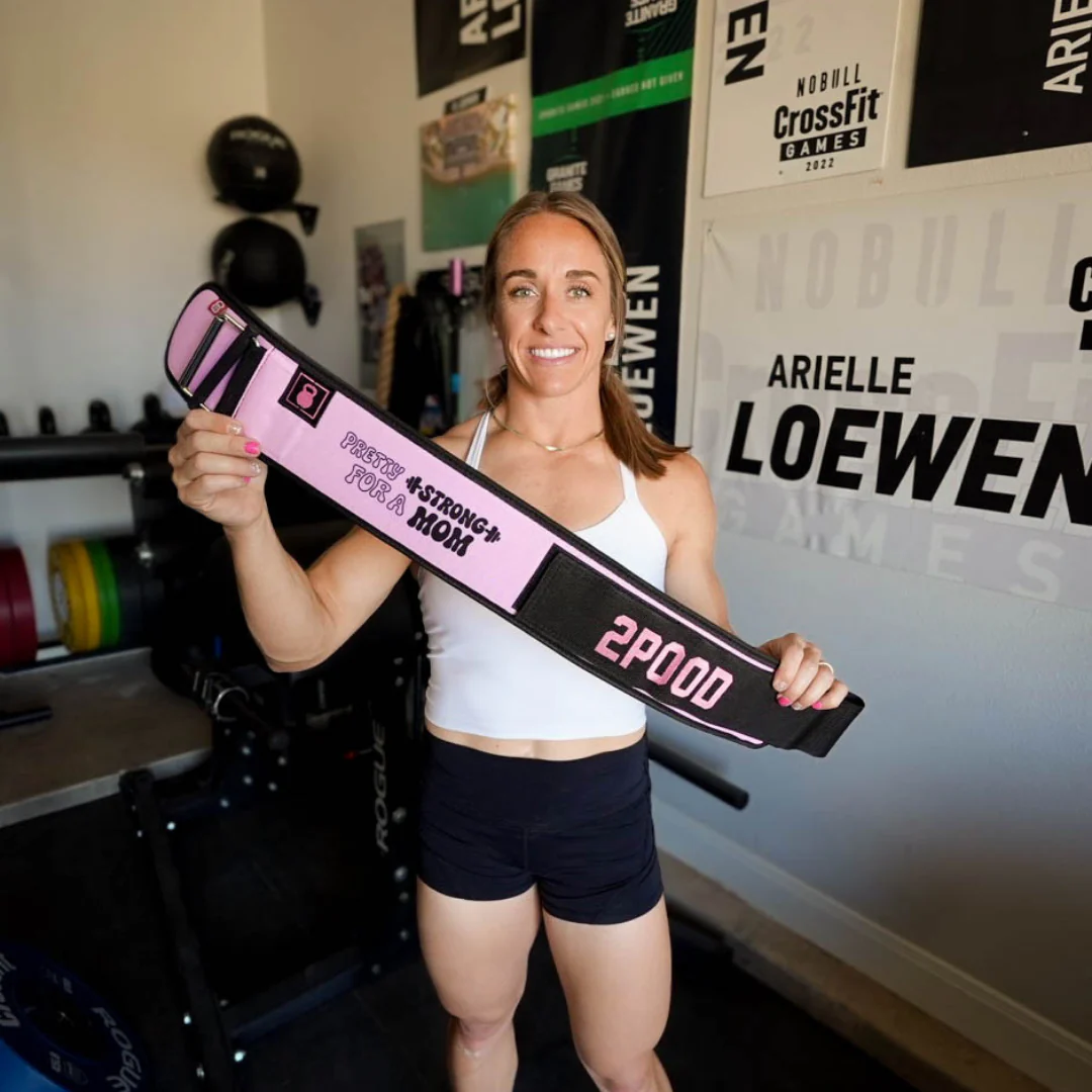 Pretty Strong for a Mom by Arielle Loewen 4" Weightlifting Belt - Image 8
