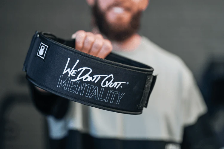 We Don't Quit by Craig Richey 4" Weightlifting Belt - Image 5